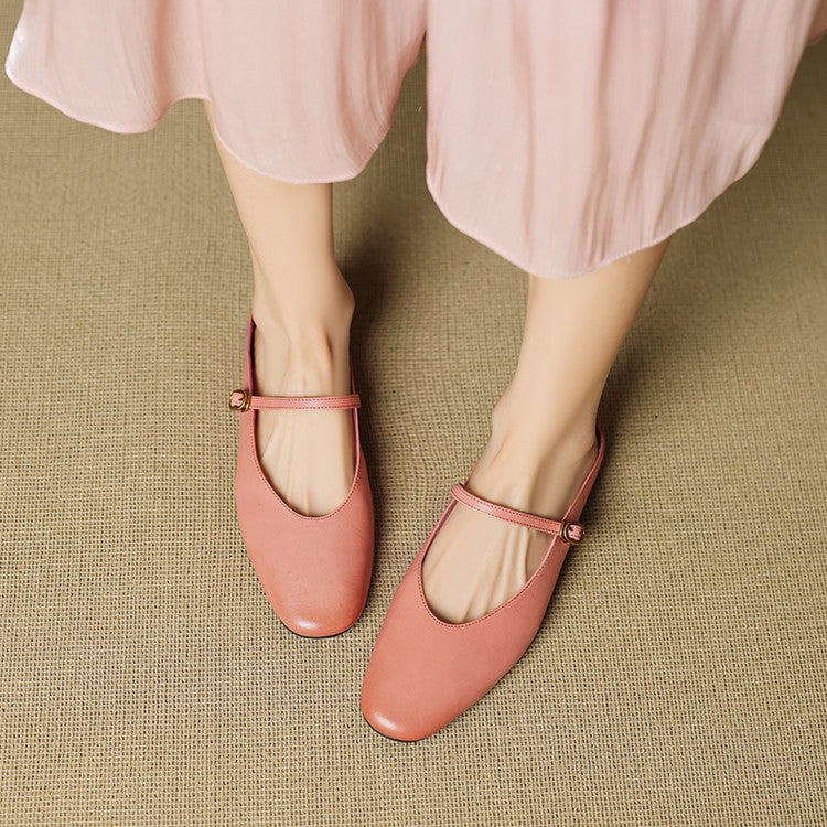 Lora Genuine Leather Mules