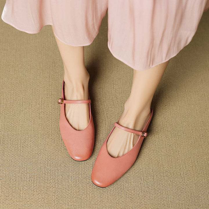 Lora Genuine Leather Mules