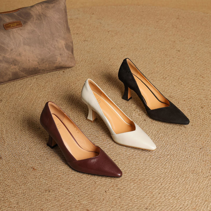 Genuine Leather Women's Heels