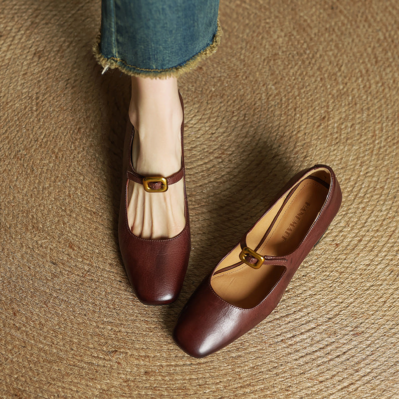 Authentic Leather Heels Olea