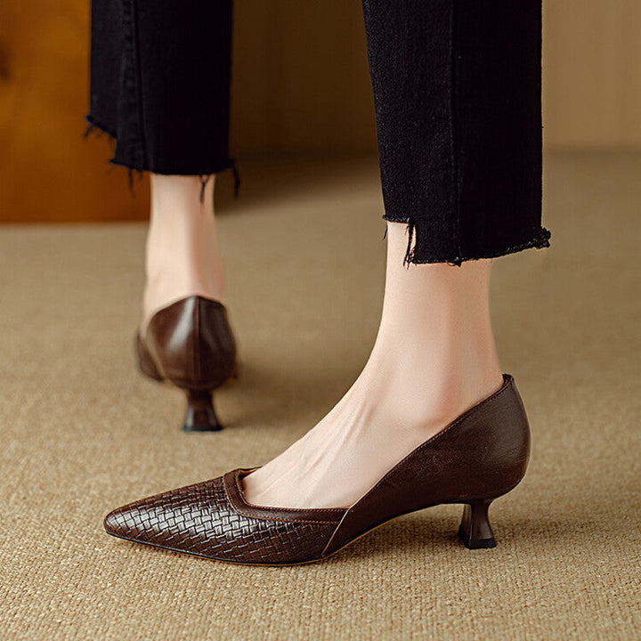 Genuine Leather Pumps Enzo