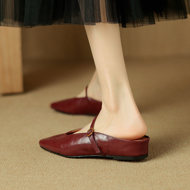 Kiro Genuine Leather Mules