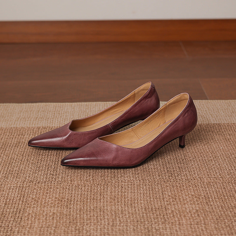 Relle Genuine Leather Heels