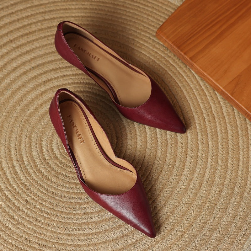 Authentic Leather Kitten Heels Carlen
