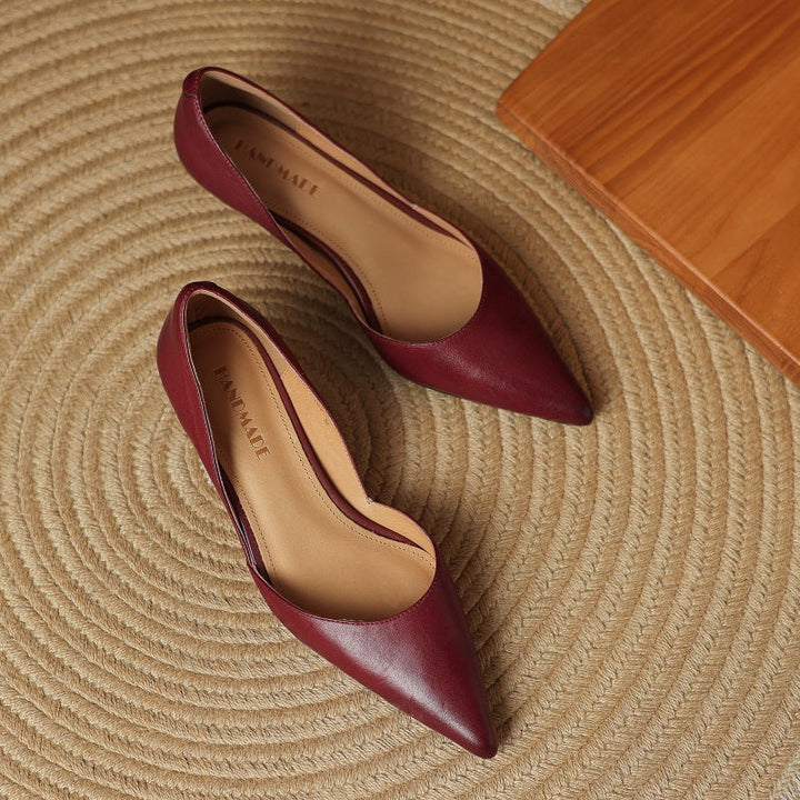 Authentic Leather Kitten Heels Carlen