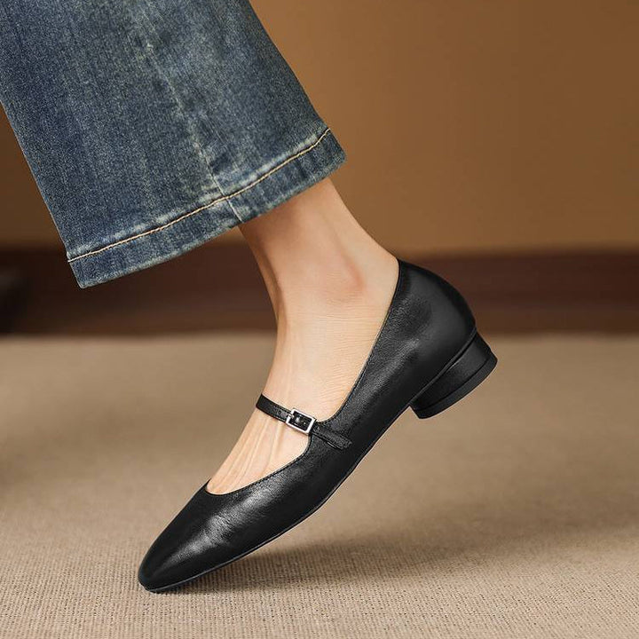 Seren Genuine Leather Flats