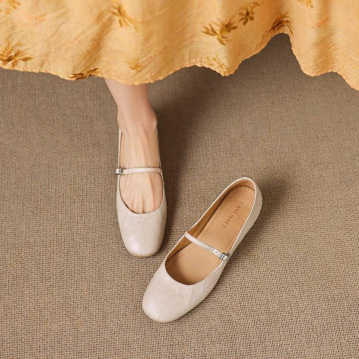 Seren Genuine Leather Flats