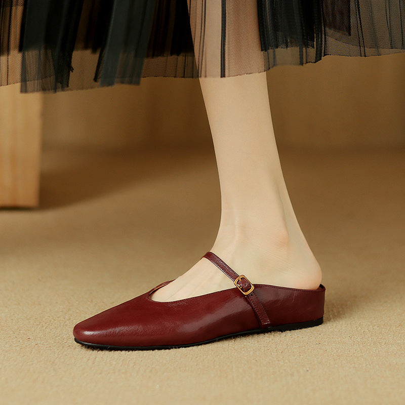 Kiro Genuine Leather Mules