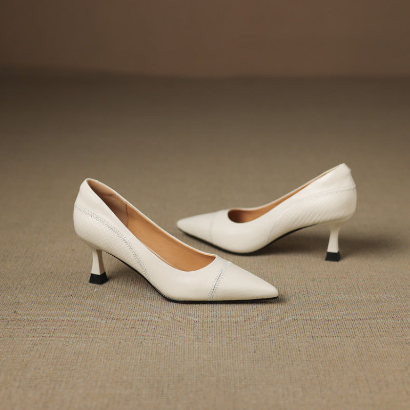 Elyra Authentic Leather Court Shoes