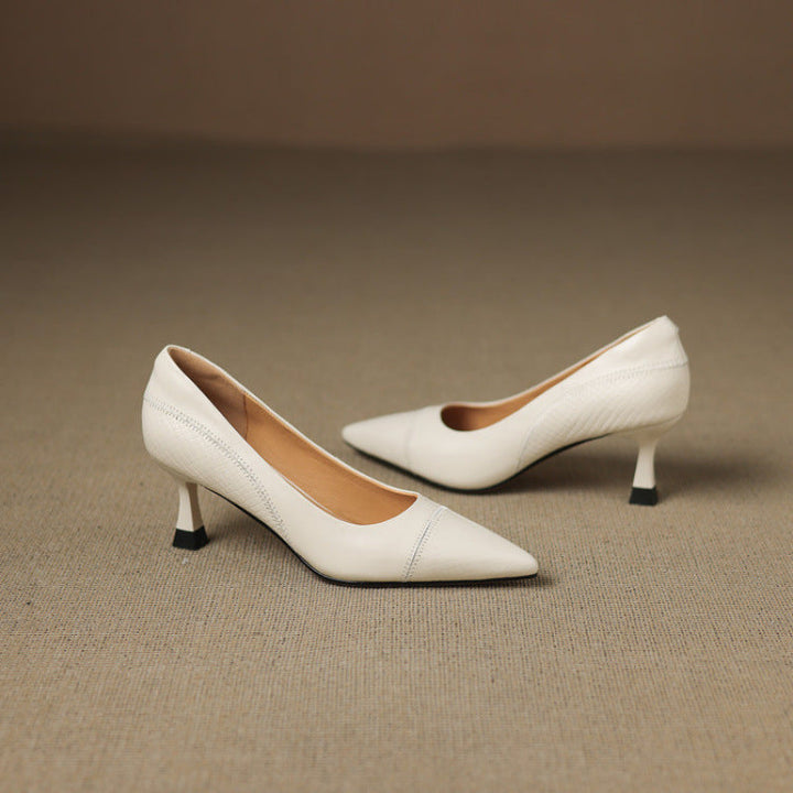 Elyra Authentic Leather Court Shoes