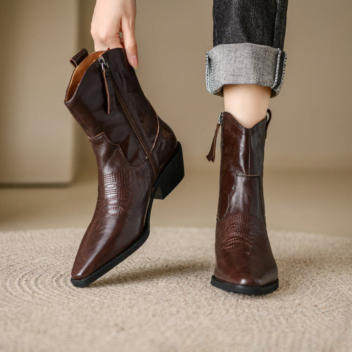 Dakota Genuine Leather Western Boots