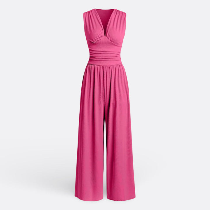 Leonor - Elegant Sleeveless Jumpsuit with Wide Legs