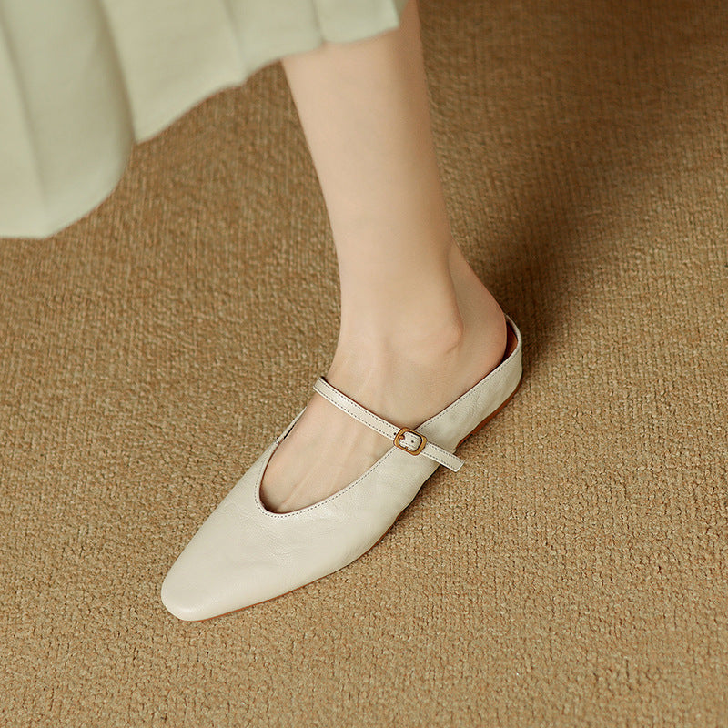 Kiro Genuine Leather Mules