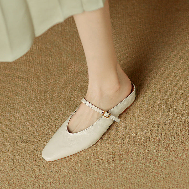 Kiro Genuine Leather Mules