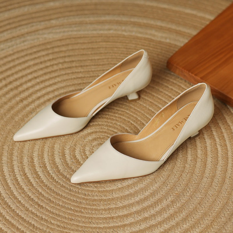 Authentic Leather Kitten Heels Carlen