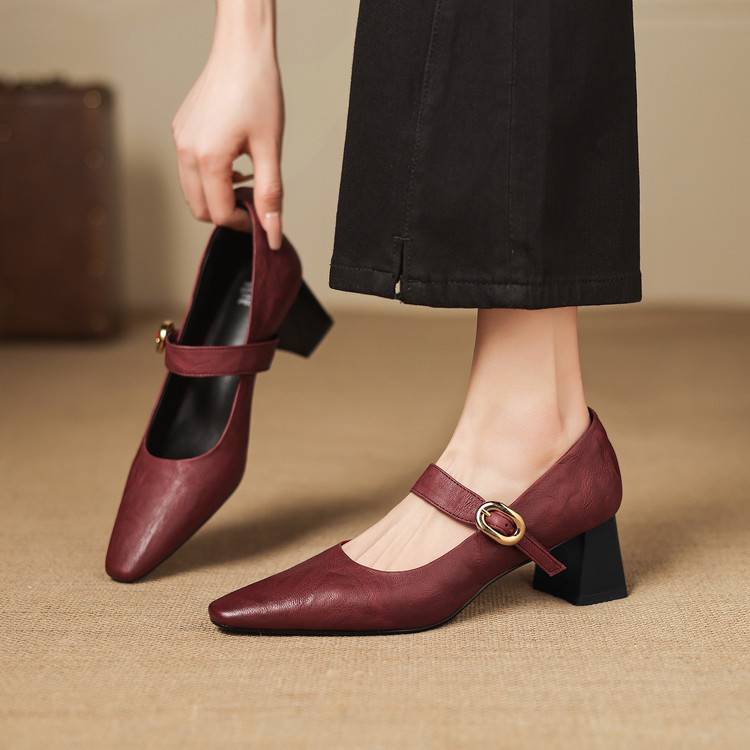 Azra Authentic Leather Heels