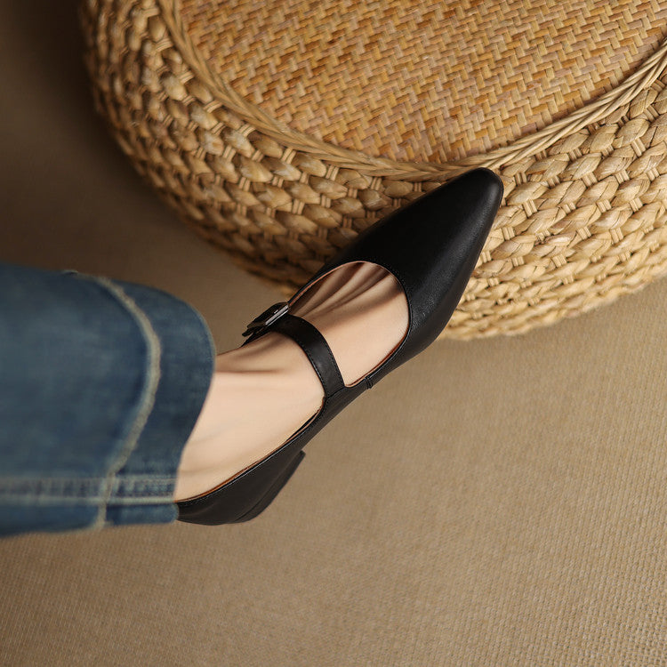 Authentic Leather Heels Orya