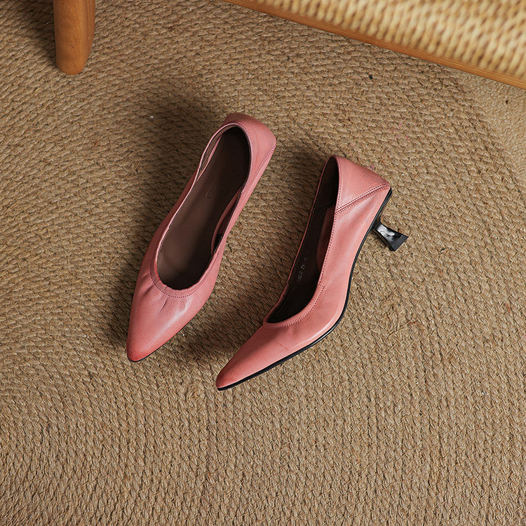 Liora Authentic Leather Heels