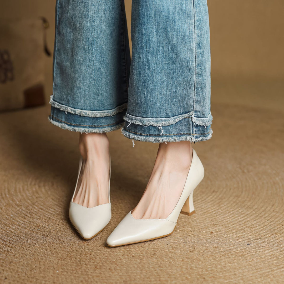 Genuine Leather Women's Heels
