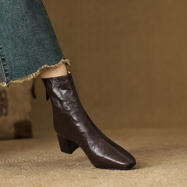 Authentic Leather Estel Ankle Boots