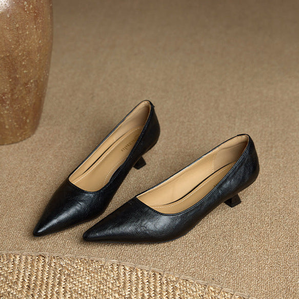 Authentic Leather Heels Aeris