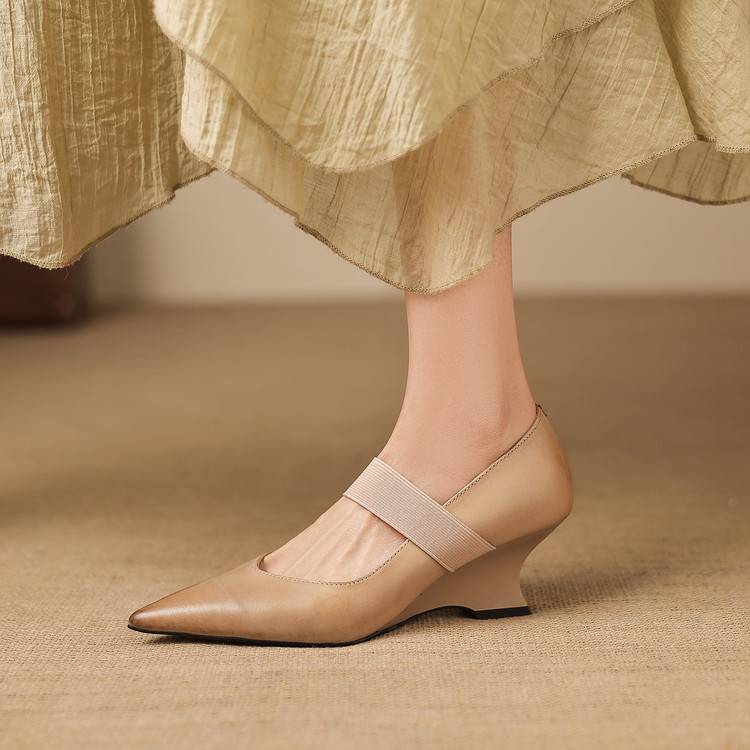 Authentic Leather Heels Tiera