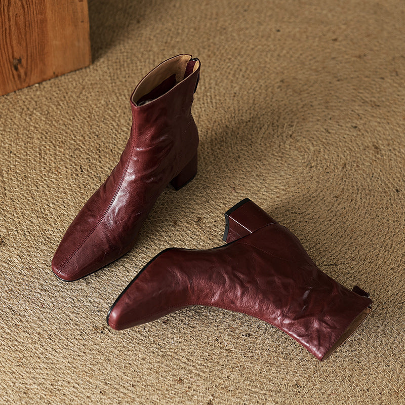 Authentic Leather Estel Ankle Boots