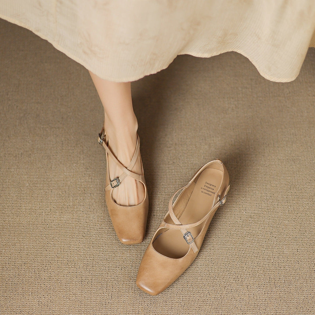 Authentic Leather Heels Ciora