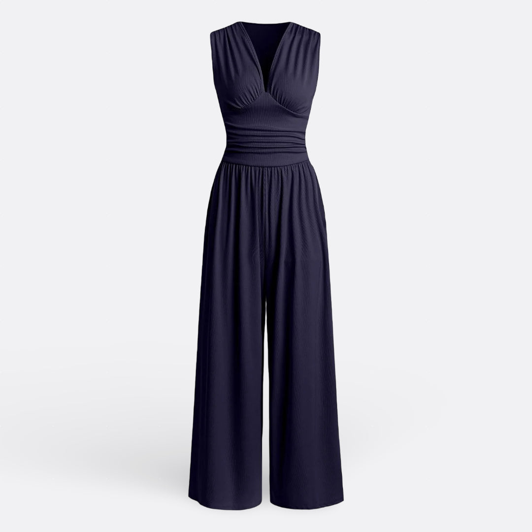 Leonor - Elegant Sleeveless Jumpsuit with Wide Legs