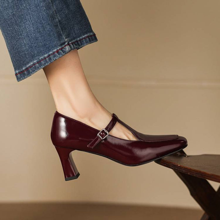 Authentic Leather Heels Tacy