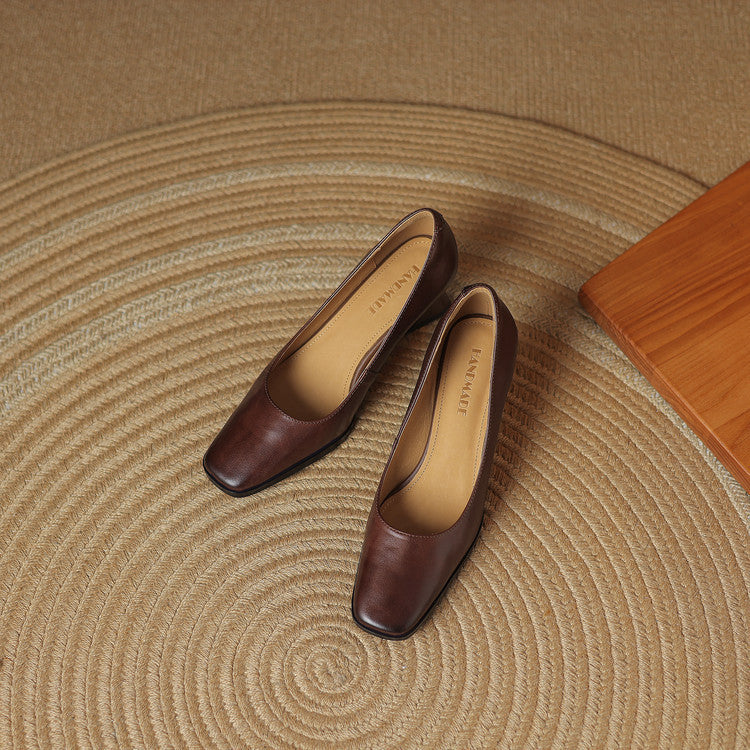 Authentic Leather Heels Arlix