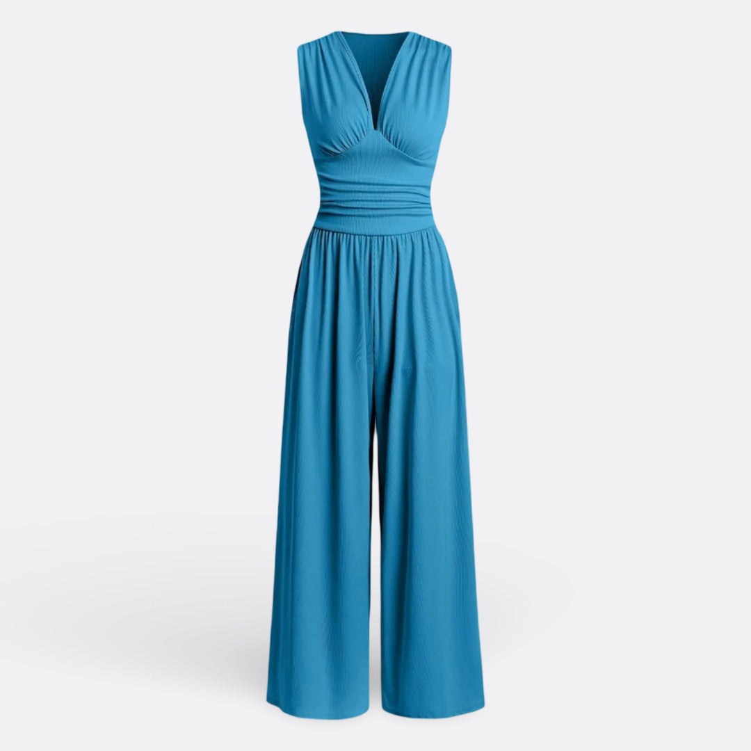 Leonor - Elegant Sleeveless Jumpsuit with Wide Legs