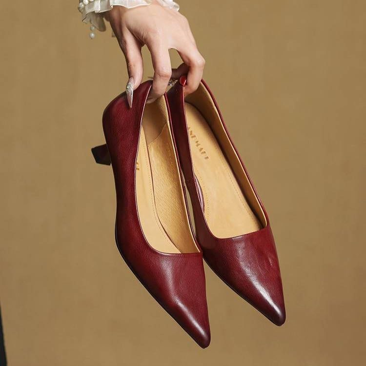 Genuine Leather Heels