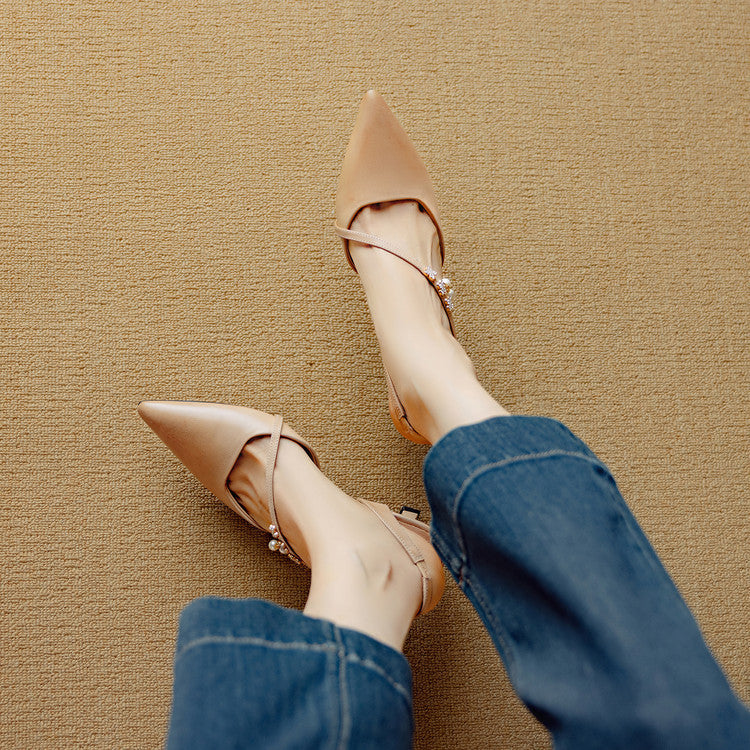 Genuine Leather Dahlia Heels