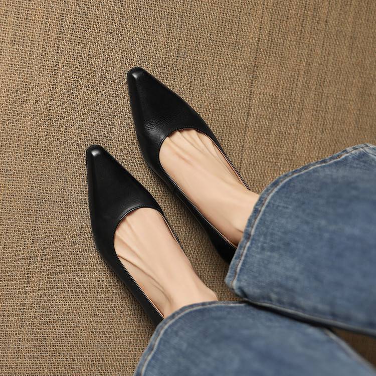 Zyla Authentic Leather Heels