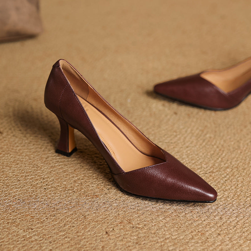 Genuine Leather Women's Heels