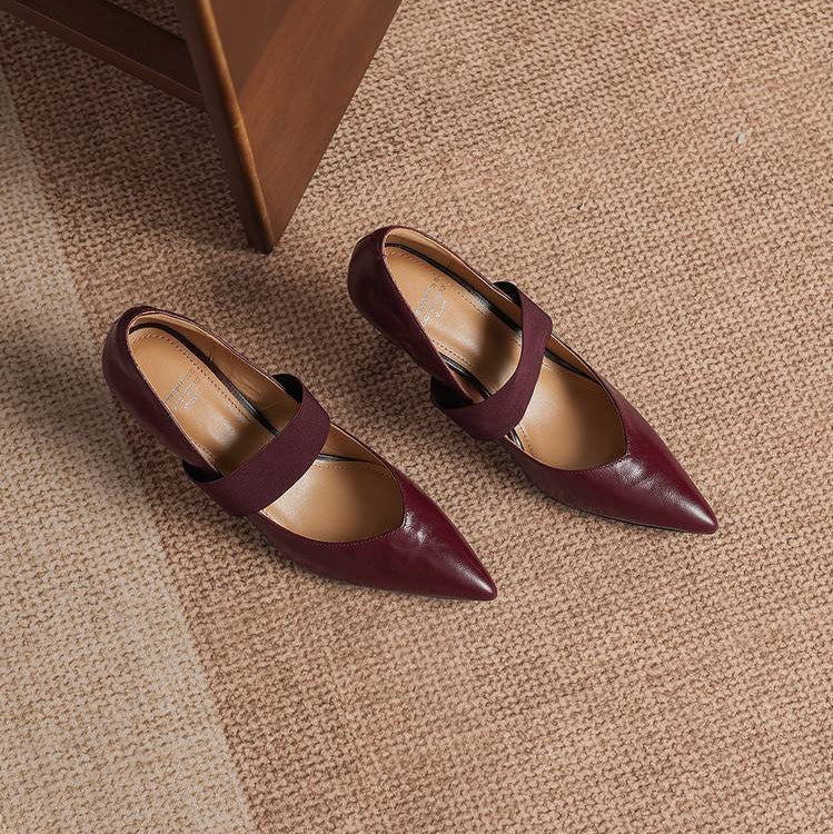Authentic Leather Heels Cyra