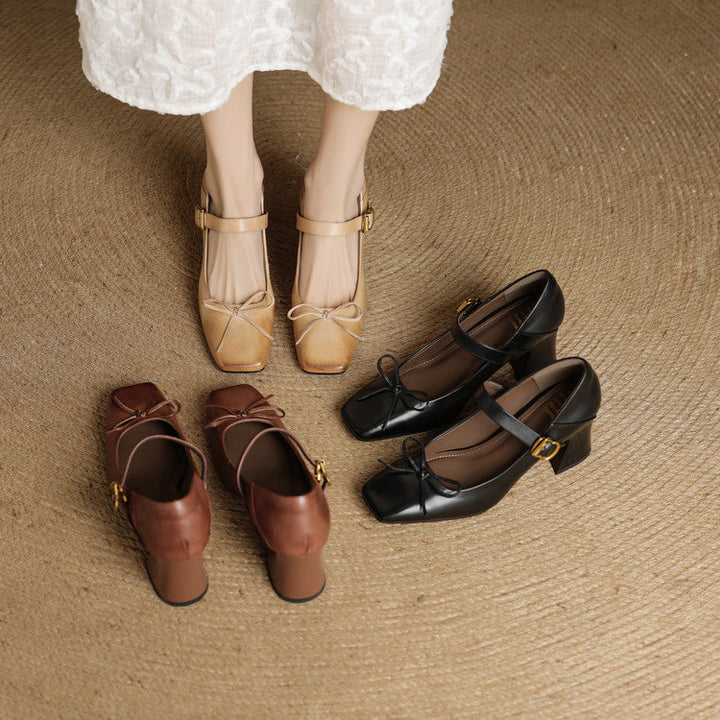 Authentic Leather Heels Emara