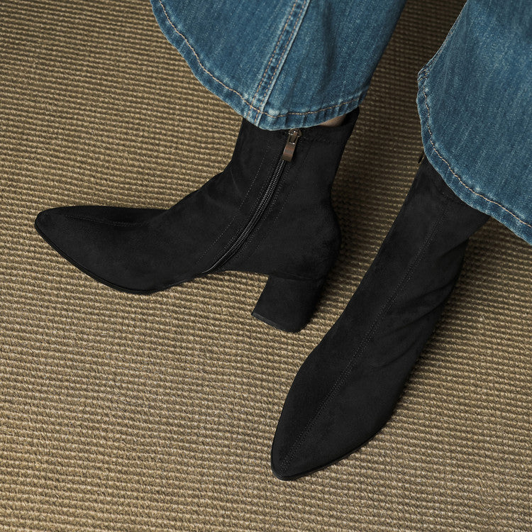 Authentic Suede Leather Ankle Boots