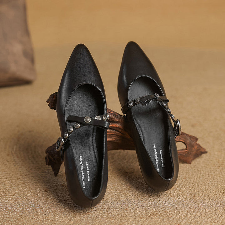 Genuine Leather Crosses with Point