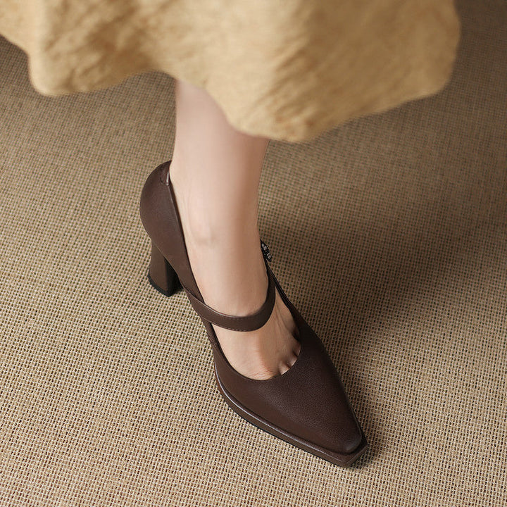 Claya Authentic Leather Heels