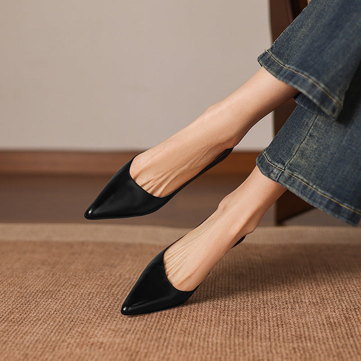 Authentic Leather Heels Relle
