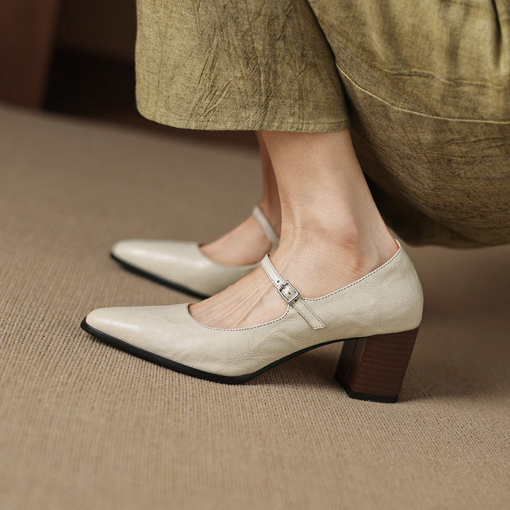 Authentic Leather Heels Veria
