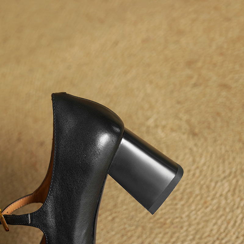 Authentic Leather Heels Olea
