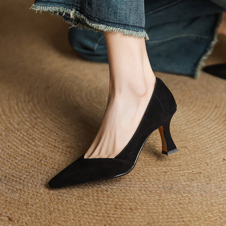 Genuine Leather Women's Heels