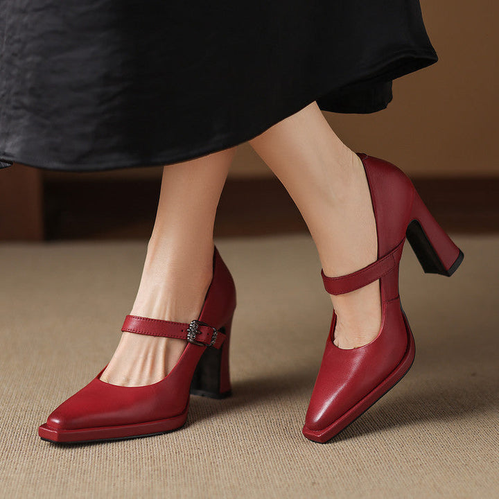 Claya Authentic Leather Heels