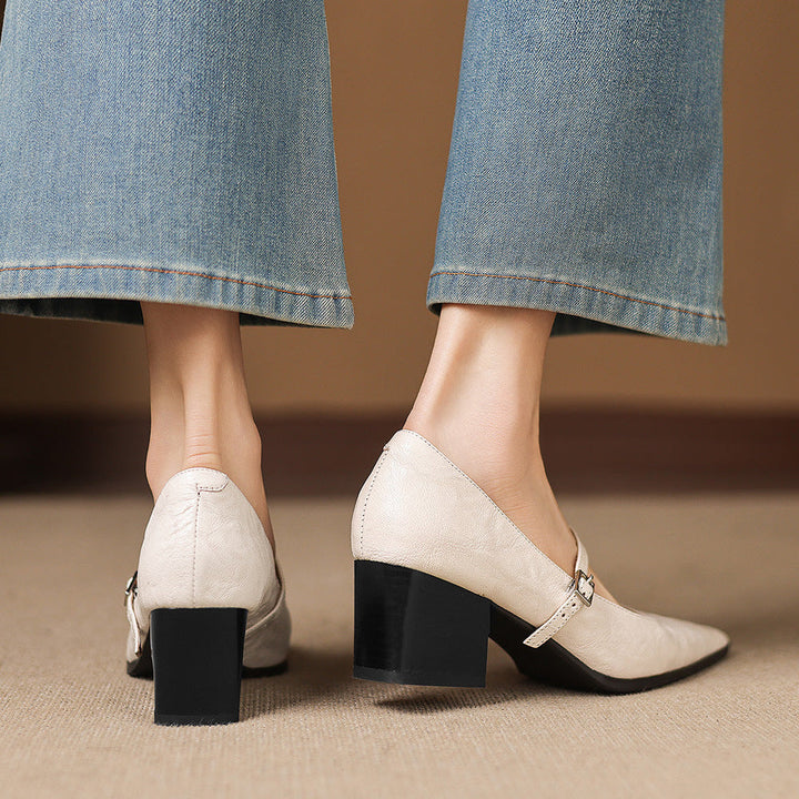 Orvia Genuine Leather Heels