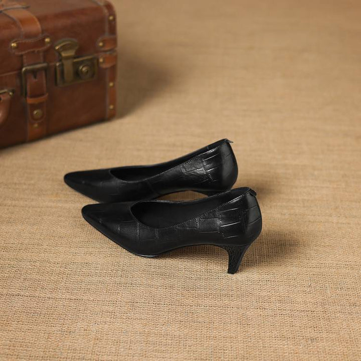 New Authentic Leather Heels