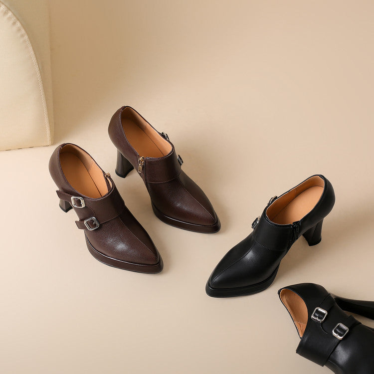 Authentic Leather Heels Nyrix