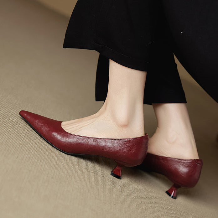 Authentic Leather Heels Aeris